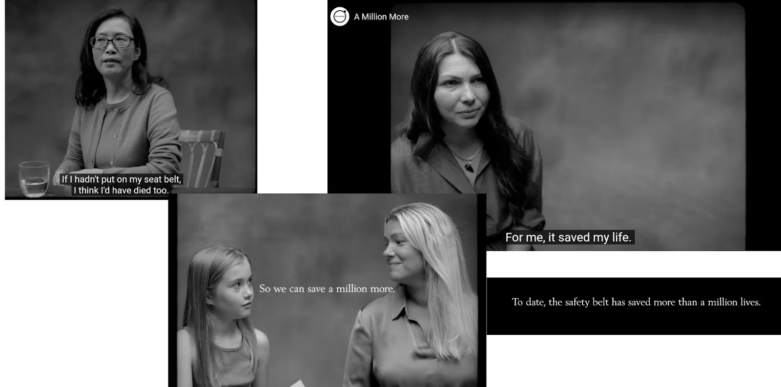 Volvo's #A Million More content marketing voorbeeldadvertentie.