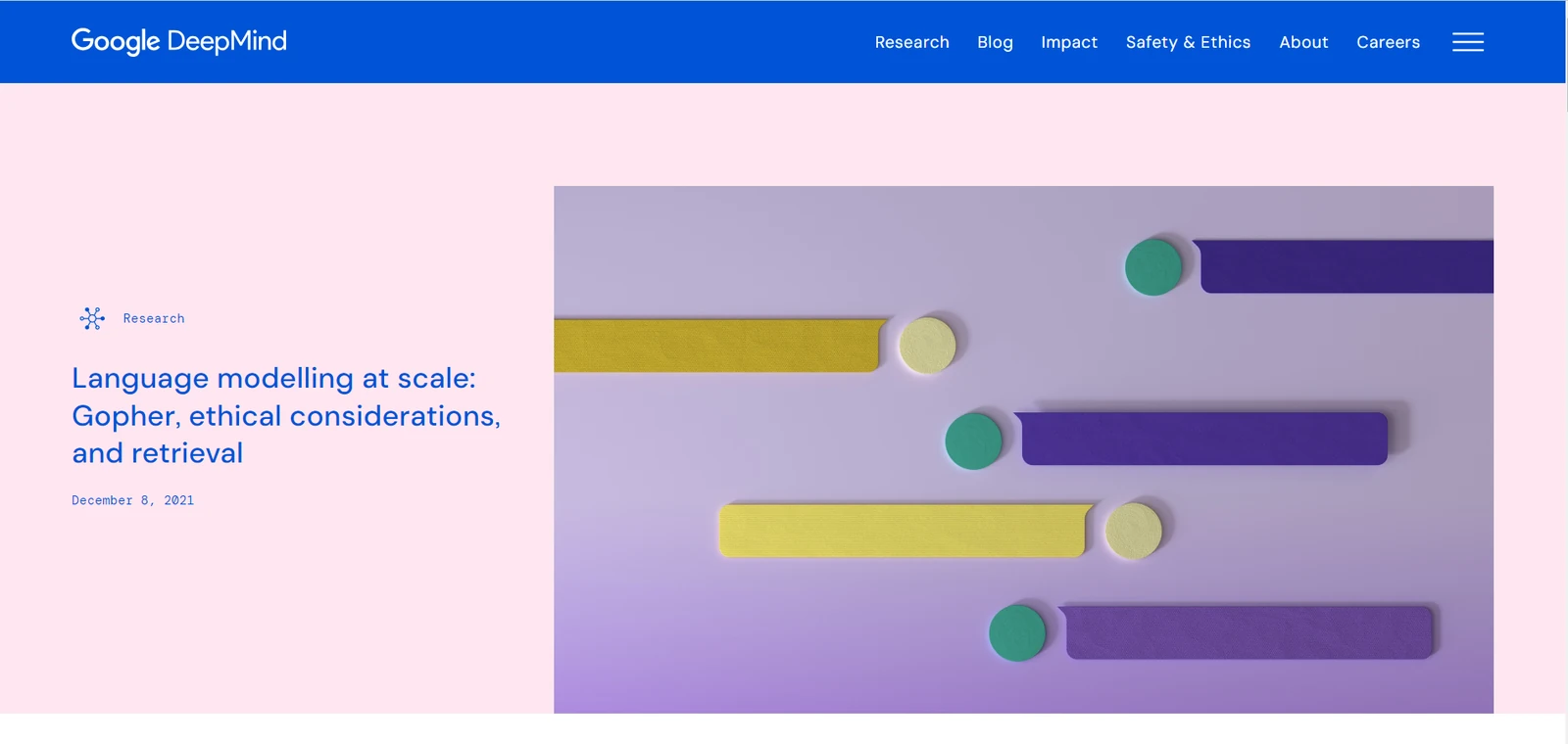Deepmind homepage