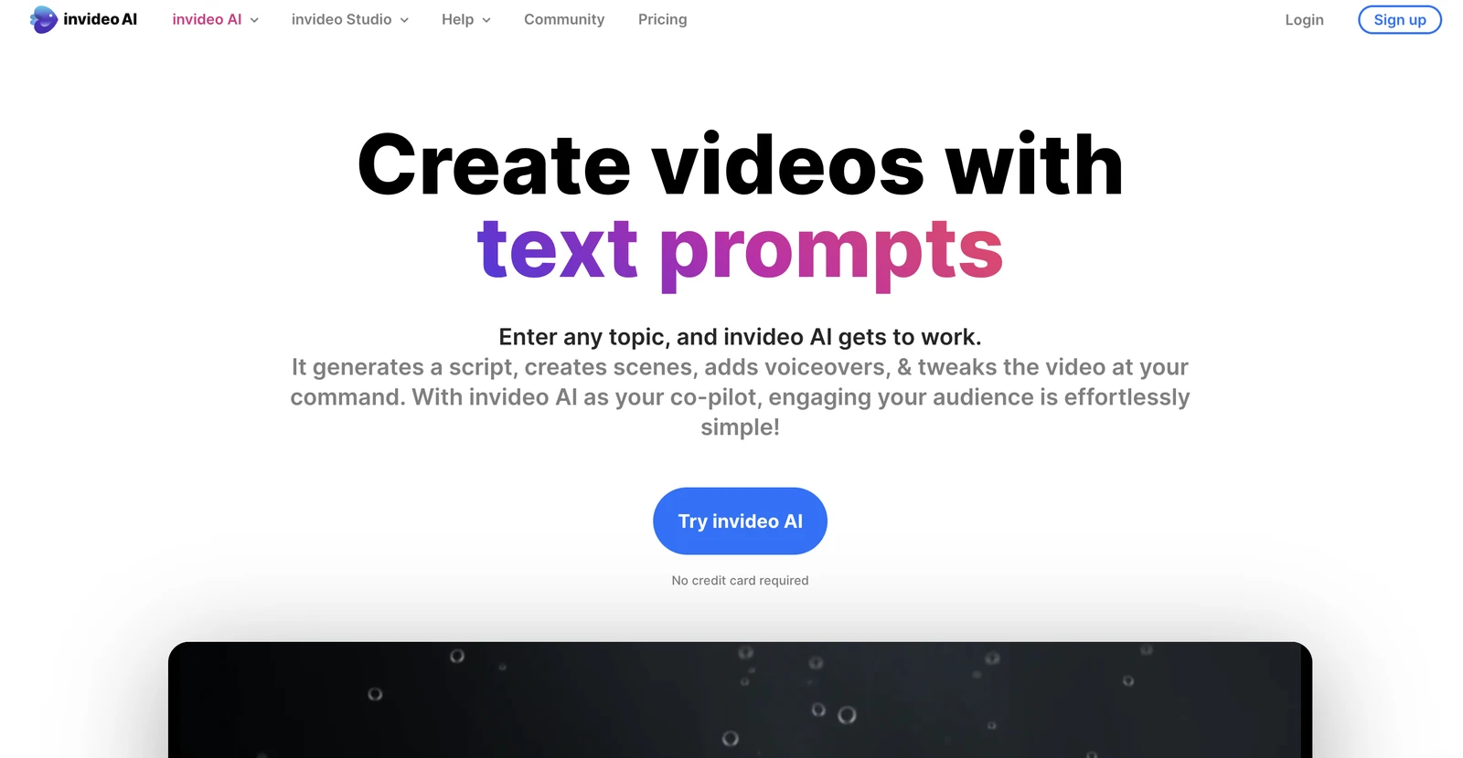Een visuele AI-tool: Invideo.io
