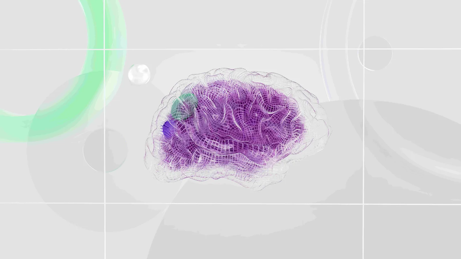 Un cerveau violet symbolisant le neuromarketing assisté par IA