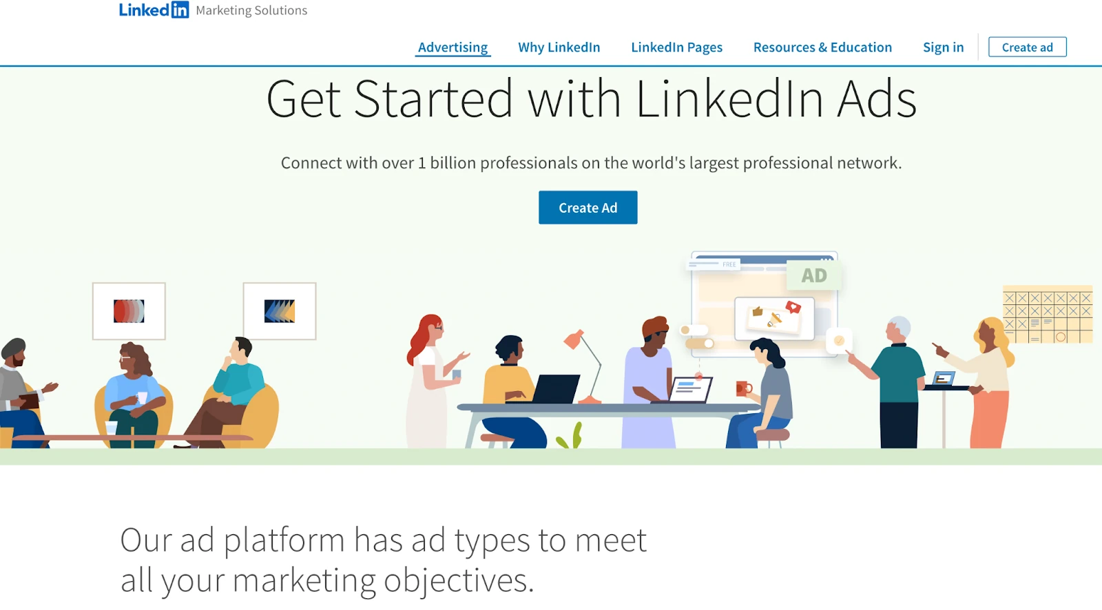 LinkedIn Ads voor een marketingcampagne