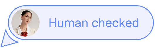Human checked verification badge
